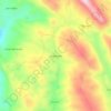 Oxapampa topographic map, elevation, terrain