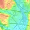 Denham topographic map, elevation, terrain