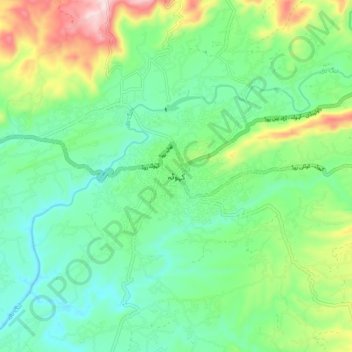 Kahuta topographic map, elevation, terrain