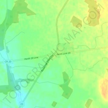 Russeldale topographic map, elevation, terrain