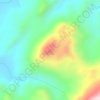 Morro do Chapéu topographic map, elevation, terrain