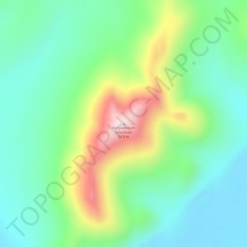 Molybdenum Mountain topographic map, elevation, terrain