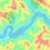 Pego Escuro topographic map, elevation, terrain