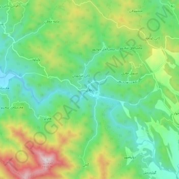 Zalan topographic map, elevation, terrain