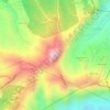 Mount Sungay topographic map, elevation, terrain