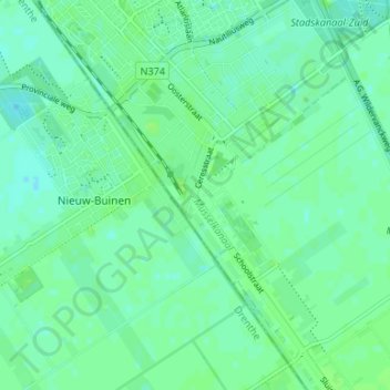 Ceresdorp topographic map, elevation, terrain