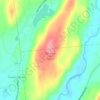 Jamieson Hill topographic map, elevation, terrain