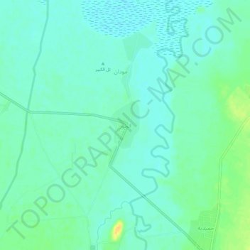 Al Hawz topographic map, elevation, terrain