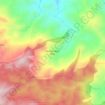 Vereda Santa Rita topographic map, elevation, terrain