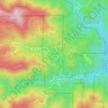 Tall Timber topographic map, elevation, terrain