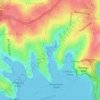 Mosman Bay topographic map, elevation, terrain