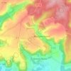 Le Faux topographic map, elevation, terrain