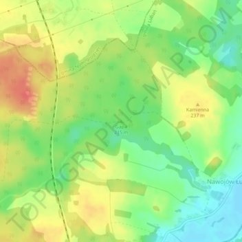 Gapa topographic map, elevation, terrain