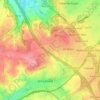 Hondsrug topographic map, elevation, terrain