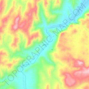 Tidemi topographic map, elevation, terrain