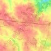 Five Mile Fork topographic map, elevation, terrain