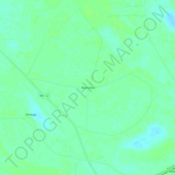 Marcella topographic map, elevation, terrain