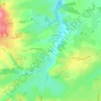 Le Soult topographic map, elevation, terrain