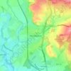 Wombourne topographic map, elevation, terrain