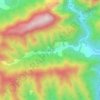 Sangyuanli topographic map, elevation, terrain