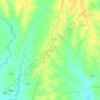Mayan topographic map, elevation, terrain