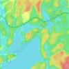 Hawk Lake topographic map, elevation, terrain