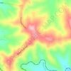 Cunninghams Crest Lookout topographic map, elevation, terrain