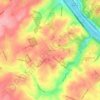 Gladwyne topographic map, elevation, terrain