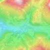 Plan da Tieja topographic map, elevation, terrain