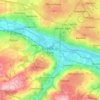 Blaydon on Tyne topographic map, elevation, terrain