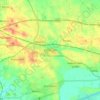 Kirkham topographic map, elevation, terrain