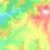 Borčane topographic map, elevation, terrain