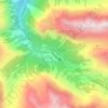 Preda topographic map, elevation, terrain