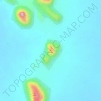 Modo topographic map, elevation, terrain