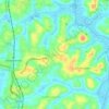 Paruthumpara topographic map, elevation, terrain