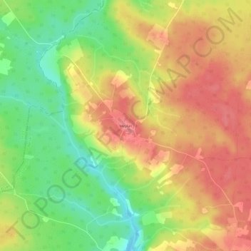Meylan topographic map, elevation, terrain