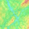 Sherbrooke topographic map, elevation, terrain