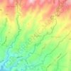 Los Ángeles topographic map, elevation, terrain