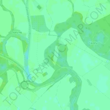 Burian topographic map, elevation, terrain