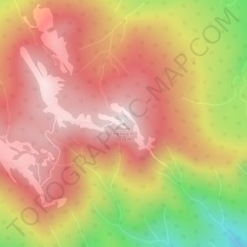 Mount Hermann topographic map, elevation, terrain