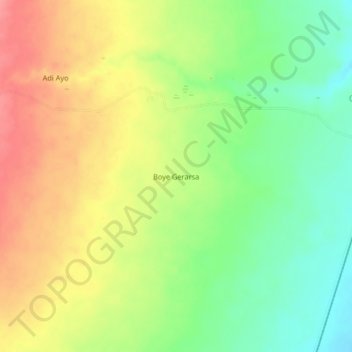 Boye Gerarsa topographic map, elevation, terrain