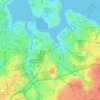 East Setauket topographic map, elevation, terrain