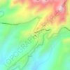 Toquepala Caves topographic map, elevation, terrain