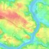 Penhap topographic map, elevation, terrain