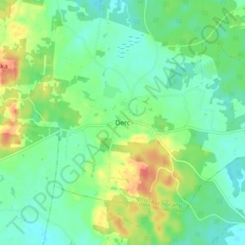 Derc topographic map, elevation, terrain