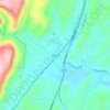 Bakewell topographic map, elevation, terrain