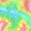 L'Alleau topographic map, elevation, terrain