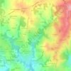 Esparcillac topographic map, elevation, terrain