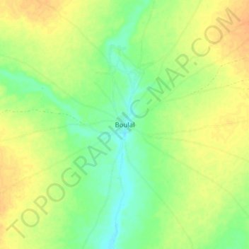 Boulal topographic map, elevation, terrain