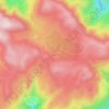 Coelheira topographic map, elevation, terrain